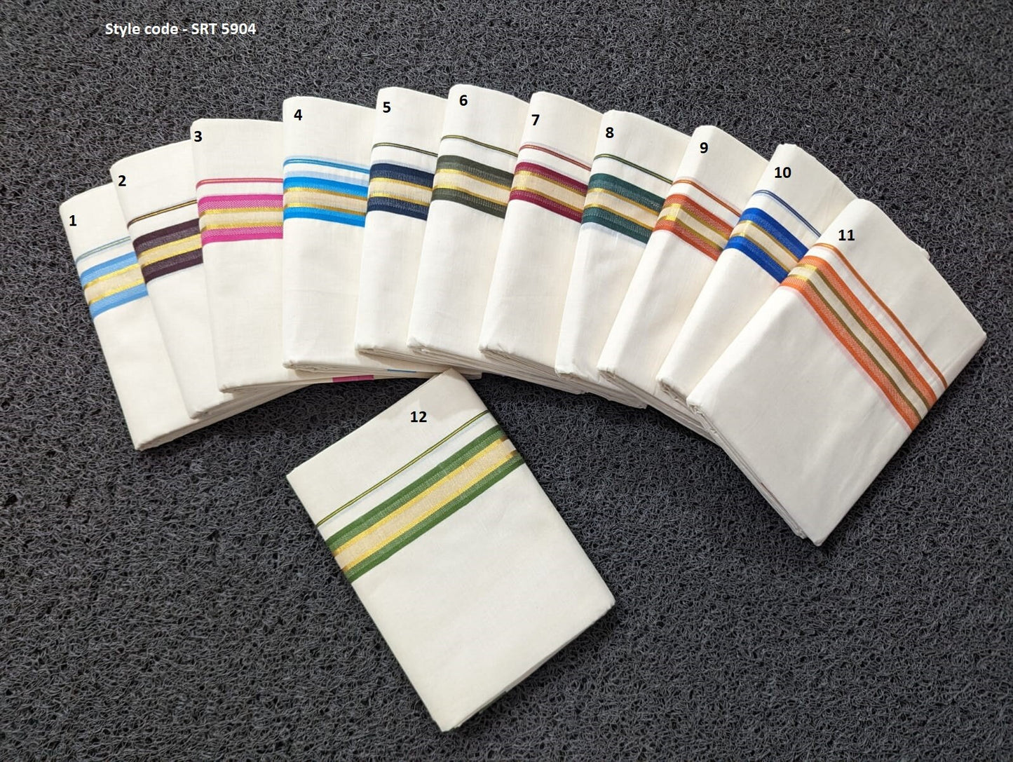 Kerala Cotton Off white Color Border Double Dhoti, Men's dhoti, Veshti, Onam, Vishu, Christmas Ramadan, New year, Kerala Tamil Style Dress