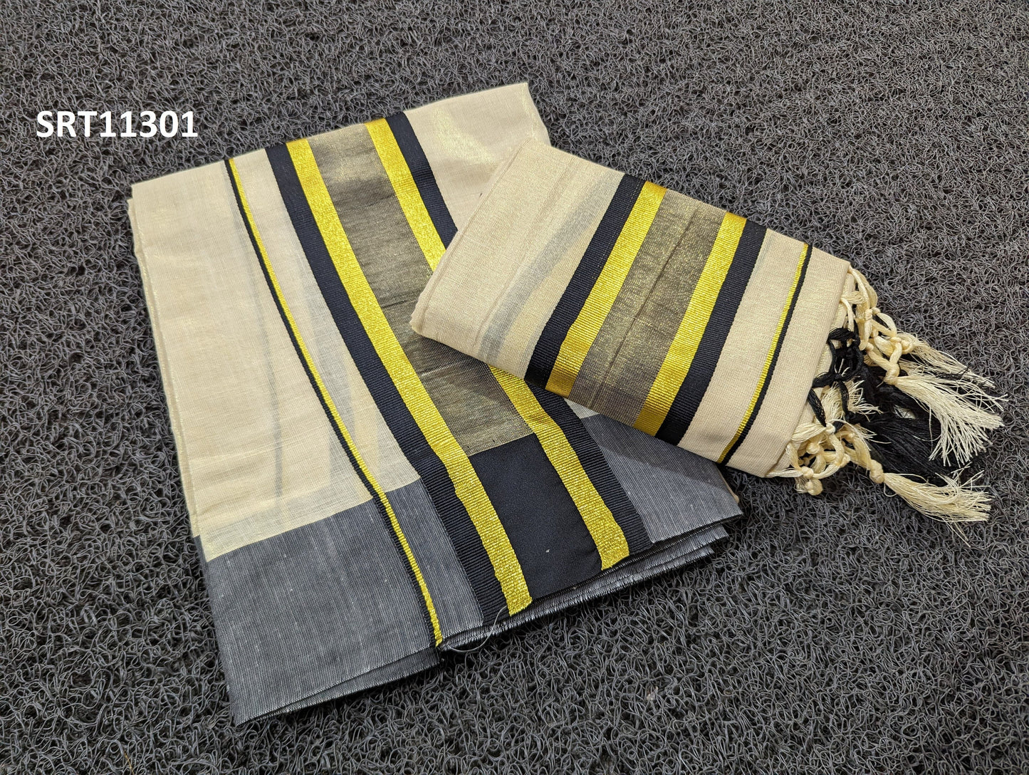 Kerala Special Golden Tissue Fancy Set Mundu 2.80 mtrs,Tissue Set Mundu,Beautiful Kerala Designs,Vishu,Onam,Pooja,Traditional,Festival.