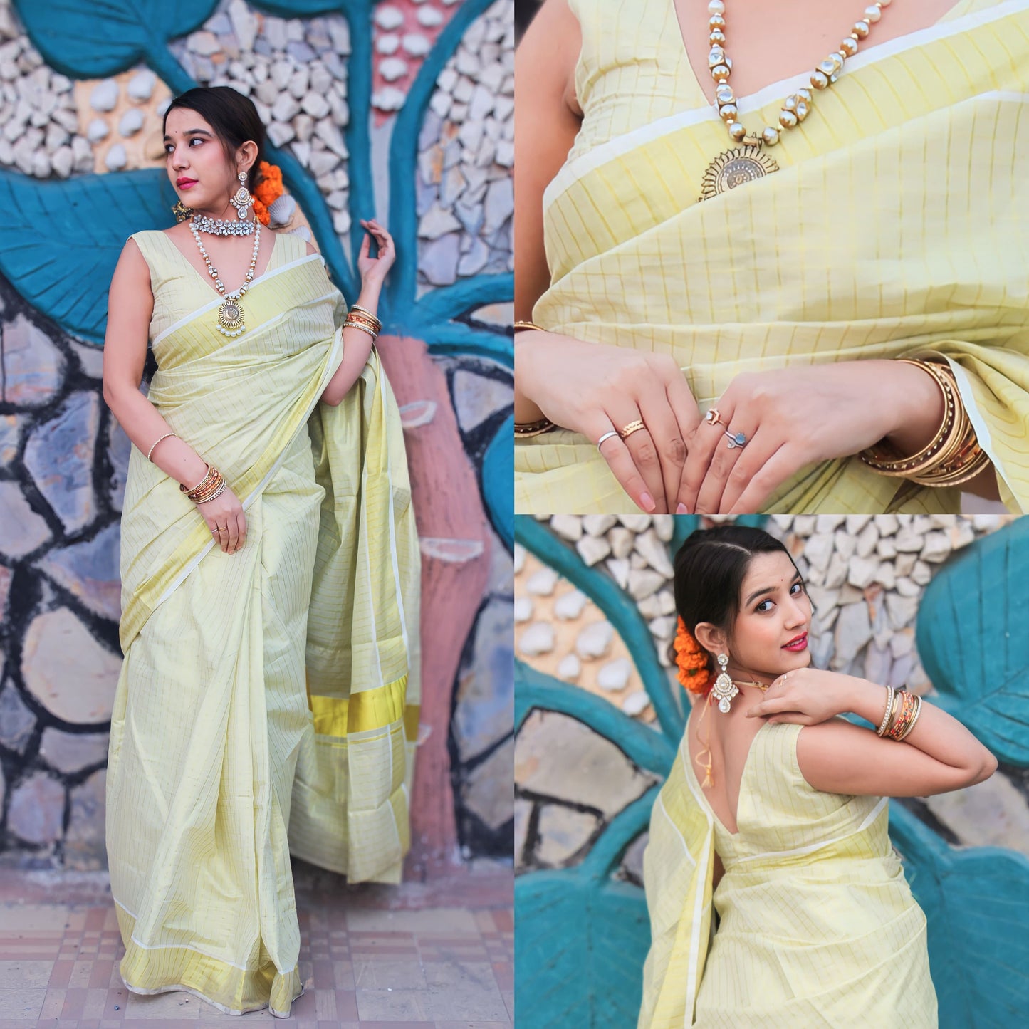 Kerala Micro check golden tissue saree handloom shade tissue 6.25 mtr, Kerala Saree, Vishu saree,Onam Saree ,Part wear, Handmade designs