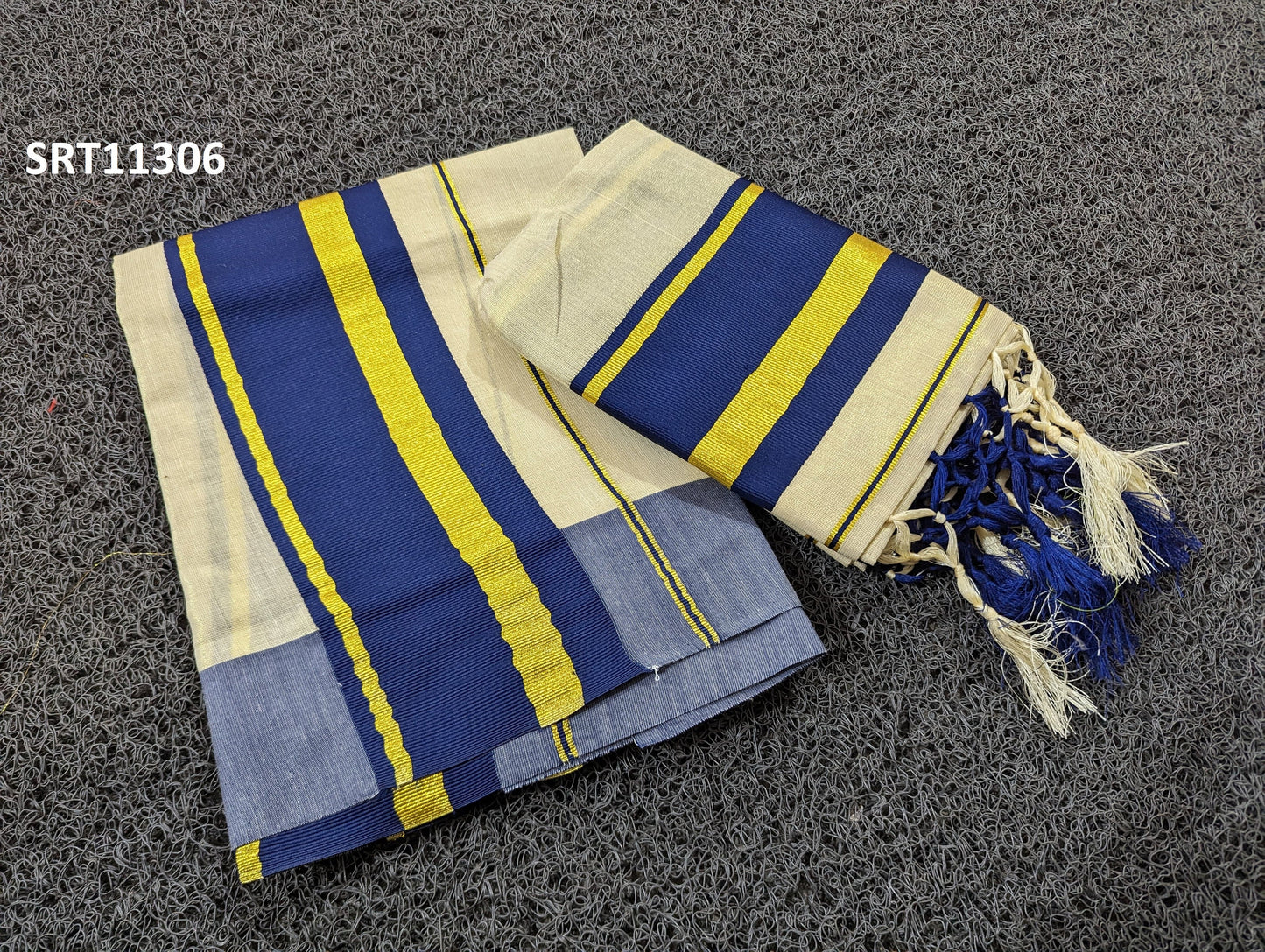 Kerala Special Golden Tissue Fancy Set Mundu 2.80 mtrs,Tissue Set Mundu,Beautiful Kerala Designs,Vishu,Onam,Pooja,Traditional,Festival.