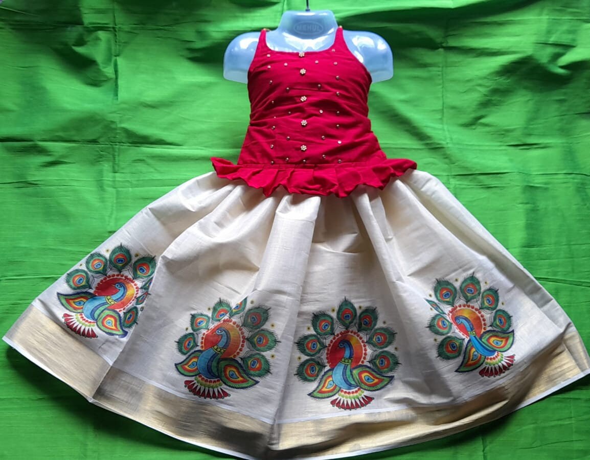 Pattu Pavadai Blouse for age 15 years Girl child traditional